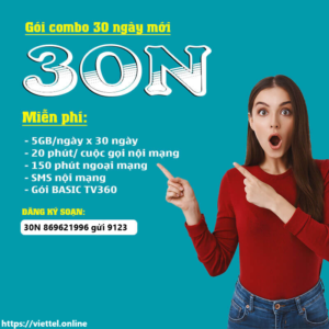 Gói cước 30N Viettel