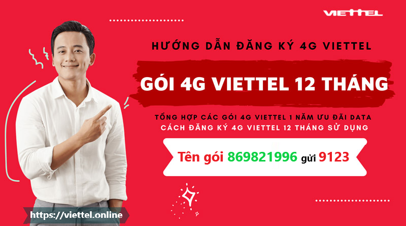 Các gói cước Viettel 12 tháng hót