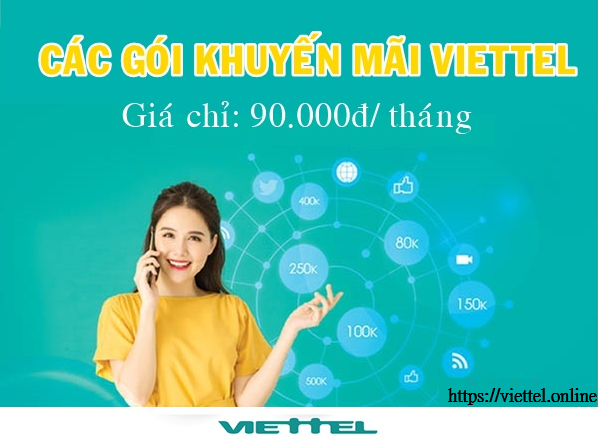 Đăng ký gói cước Viettel 90K 1 tháng