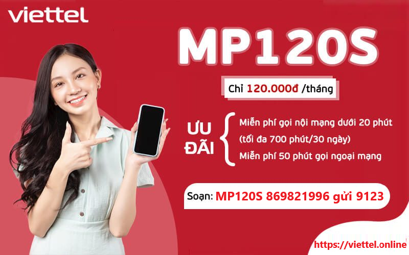 Đăng ký gói cước MP120S Viettel