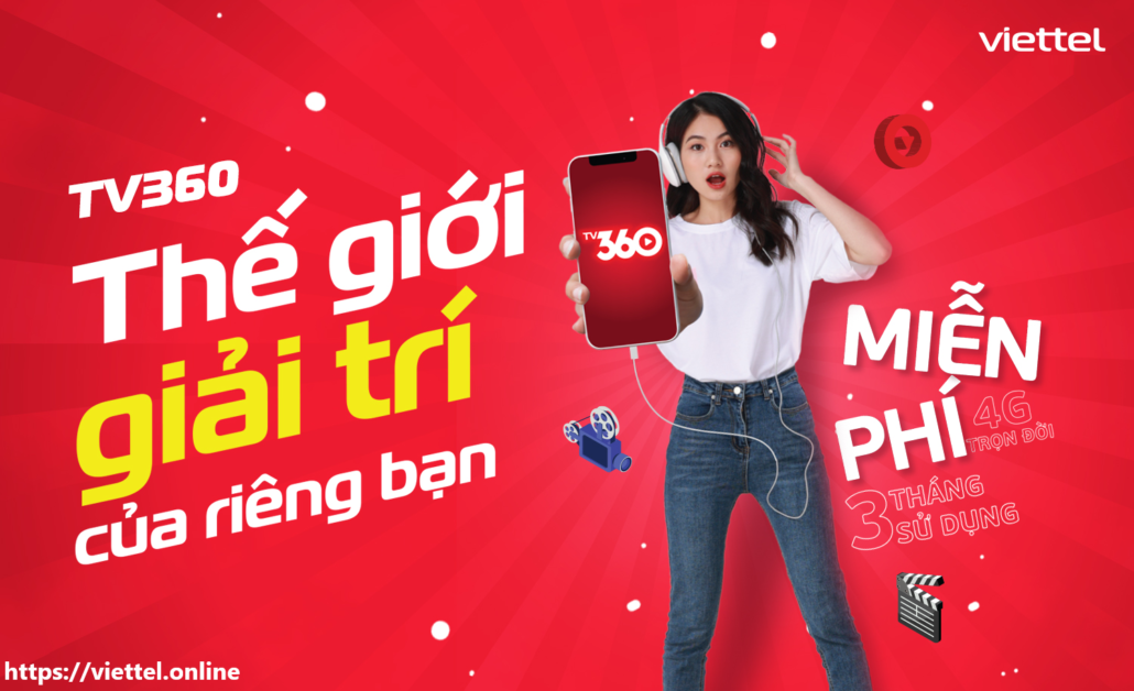 gói cước Viettel miễn phí xem TV360