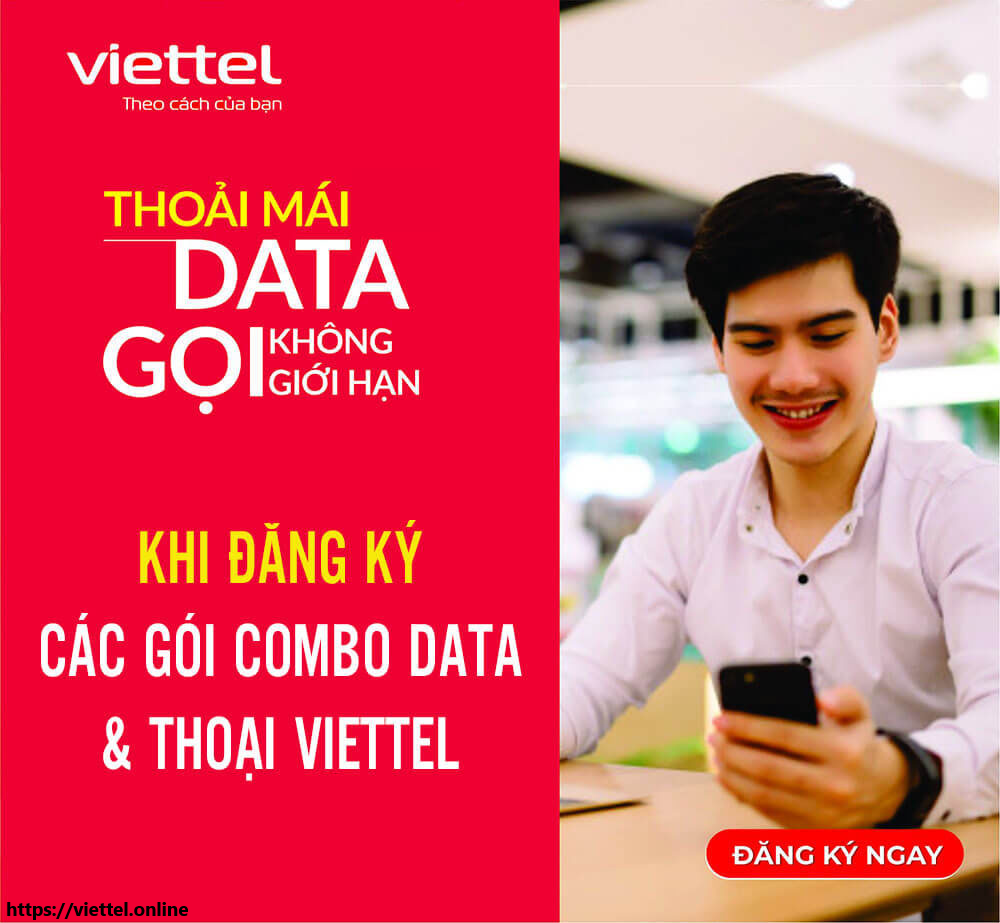 các gói cước Viettel 1 tháng ưu đãi combo