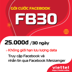 Gói cước FB30 Viettel