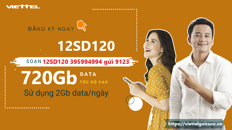 Gói cước 12SD120 Viettel