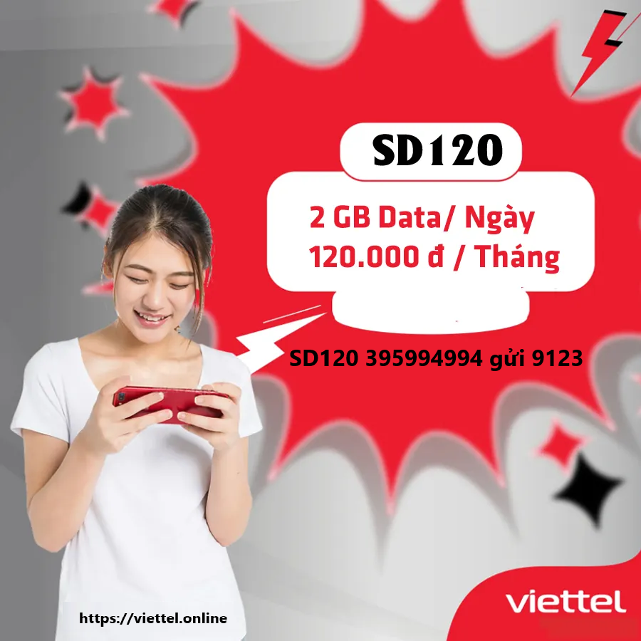 Gói cước siêu tốc SD120 Viettel