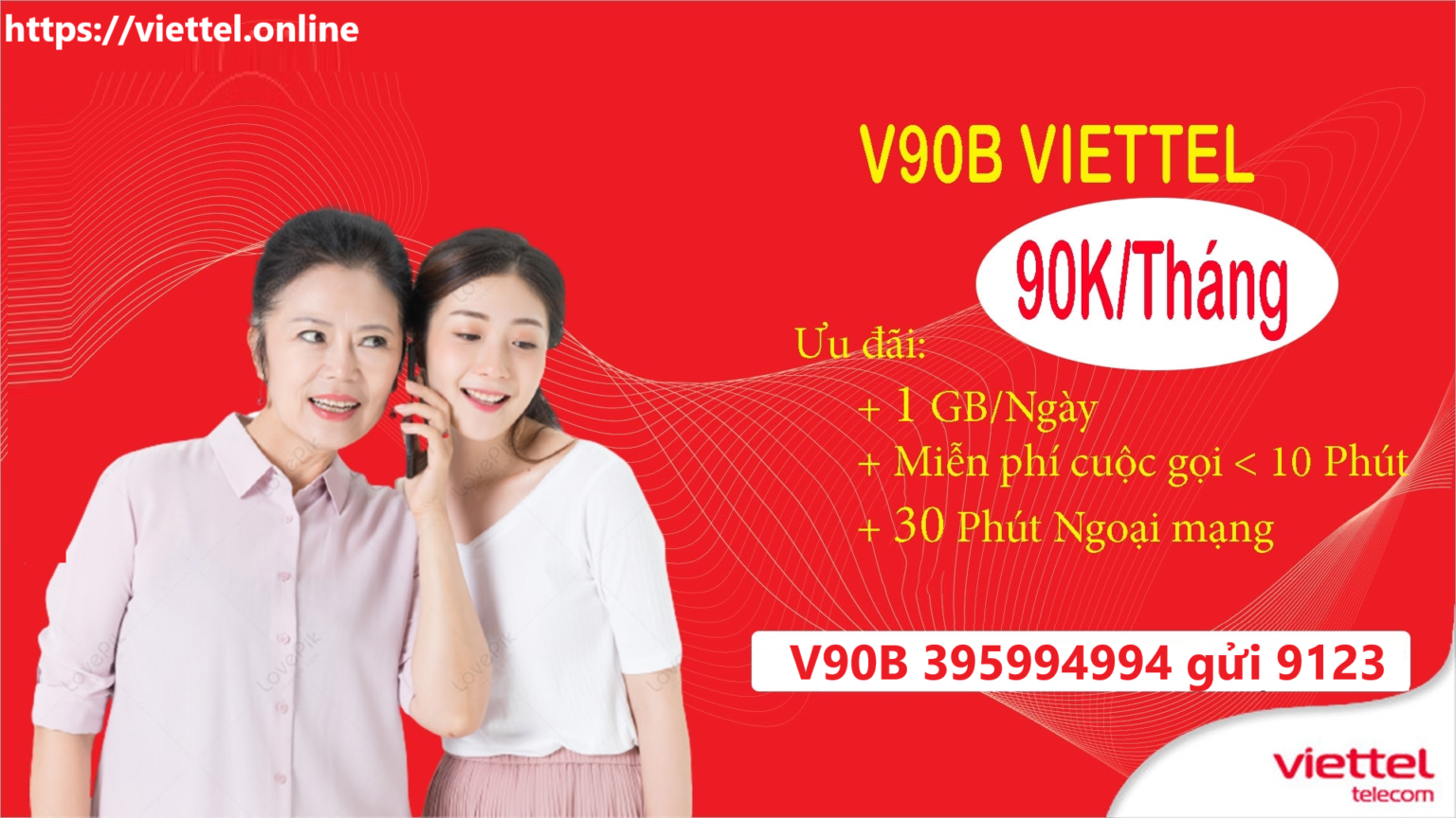 Gói cước siêu tốc V90B Viettel