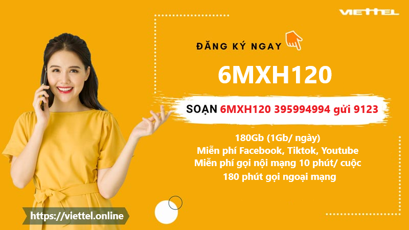 Gói 6MXH120 Viettel