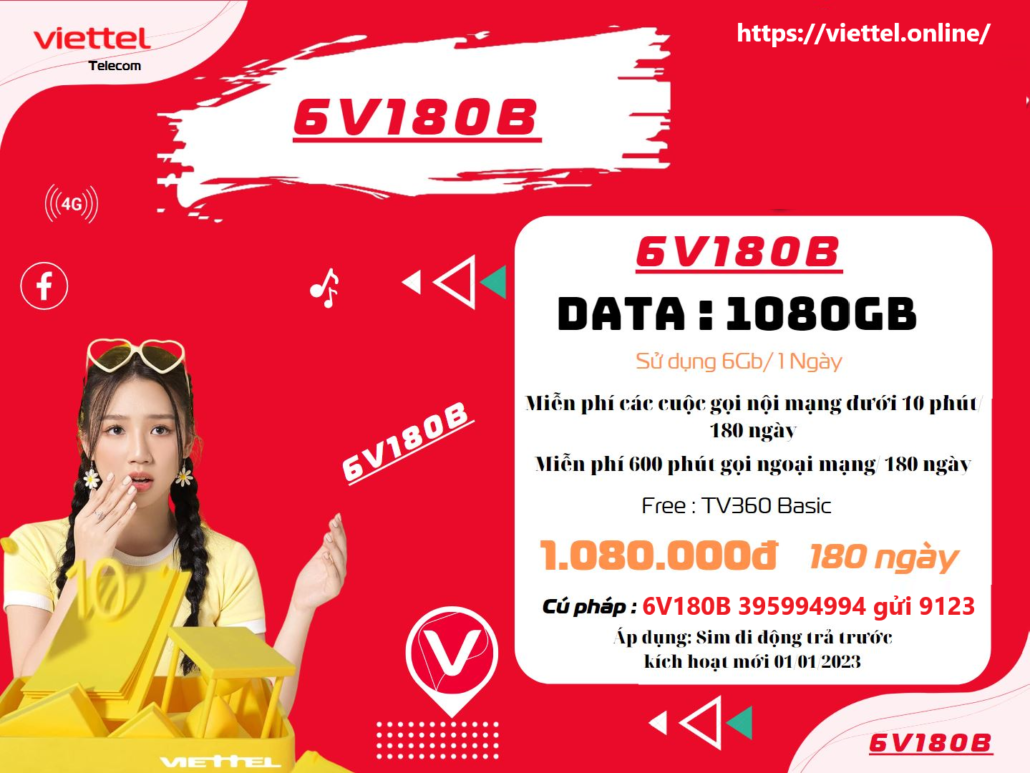 Gói cước 12MXH100 Viettel