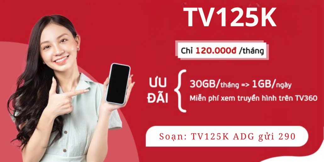 Gói cước TV125K Viettel