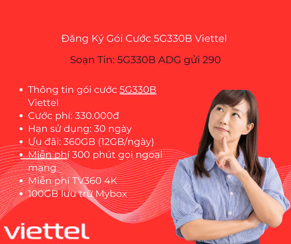 Gói cước 5G330B Viettel